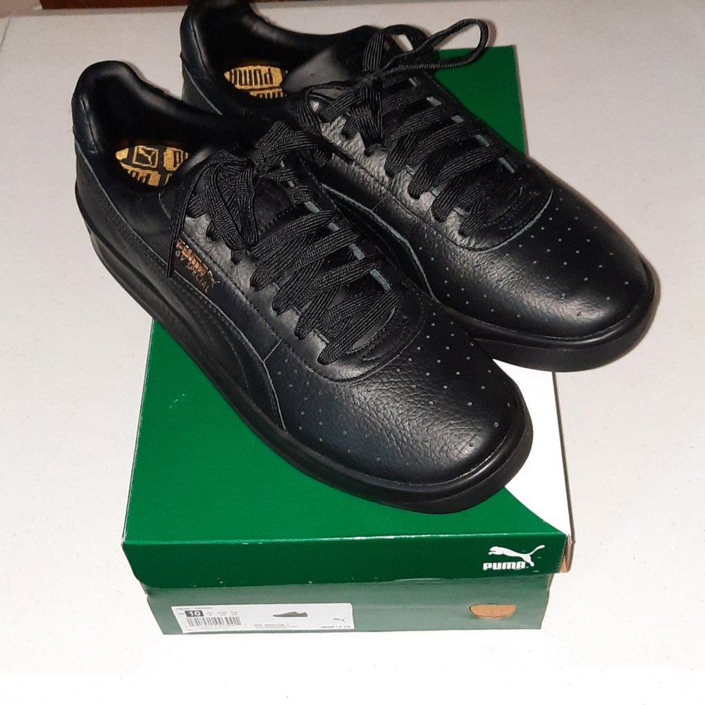 Puma GV Special Black Leather. Size 10 New with box.
